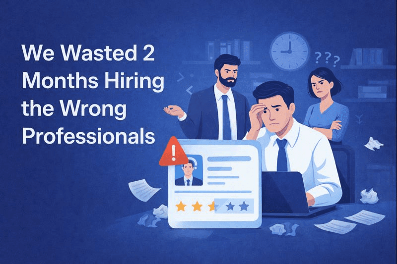 We Wasted 2 Months Hiring the Wrong Professionals | KayJay Global Solutions Blog